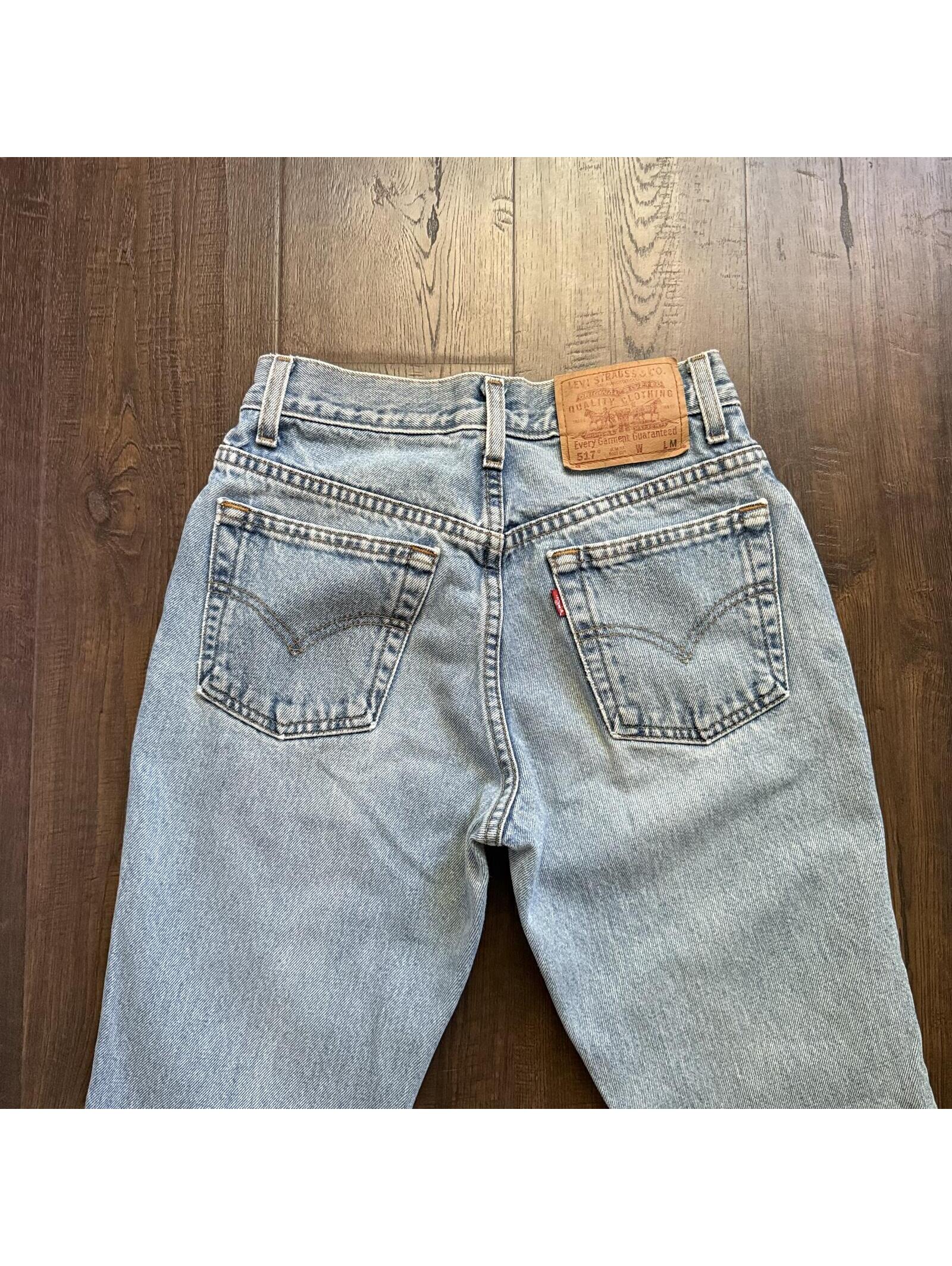 Vintage Levi 517 Jeans 24x31 Sz 3 Cotton Bootcut Western Rodeo Cowgirl Hippie